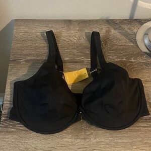 DELIMIRA NWT Front Closure Black Women's Bra Sz 40DD 40E Underwire